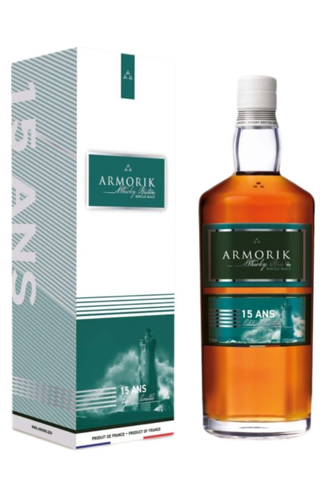 Armorik, 15 Ans (15YO) French Single Malt Whisky (700ml)