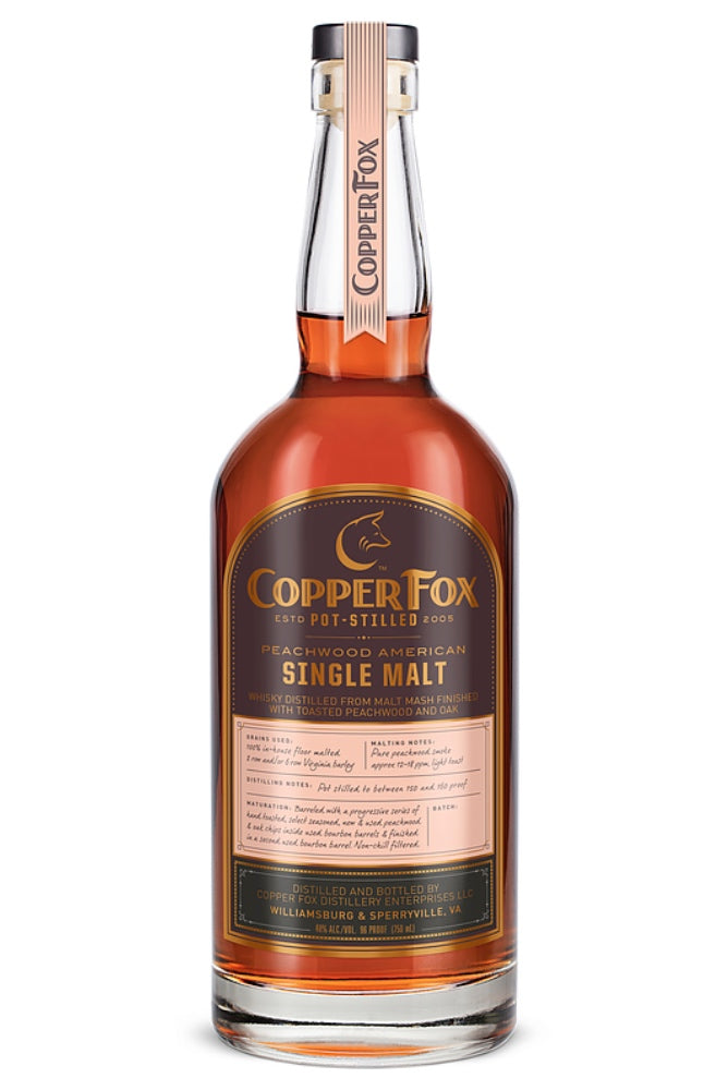 Copper Fox, Peachwood Single Malt (750ml)