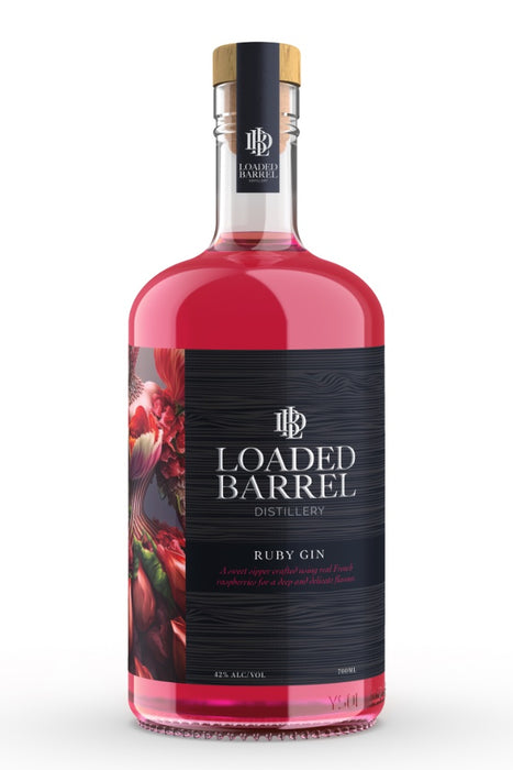 Loaded Barrel Distillery, Ruby Gin (700ml)