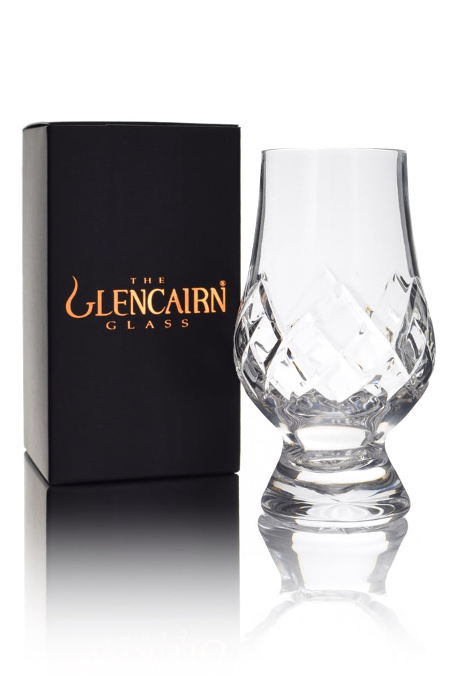 Glencairn Cut Crystal 'Tartan' Whisky Glass